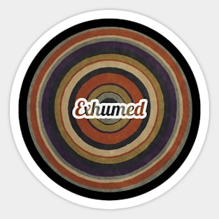 Exhumed / Classic Circle Style Sticker